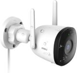 Imou Cámara IP WiFi Exterior 2K con Detección Humana, Cámara de Vigilancia WiFi IP67 Visión Nocturna Interior Exterior 30m, Alarma Instantánea, Compatible con Alexa y Google, Bullet 2C