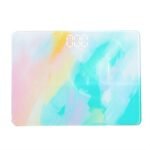 JINGYAN Básculas digitales Báscula corporal baño inteligente peso recargable por USB para accesorios de gimnasio en casa monitoreo de temperatura ambiente