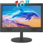 KCR TV digital portátil de 15,6 pulgadas DVB-T2 HDMI/VGA Alimentación USB 12V/220V con control remoto