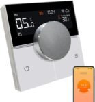 KETOTEK Termostato de calefacción WiFi para caldera de agua y gas, termostato inteligente programable 3A compatible con control de voz Alexa, control remoto Smart Life