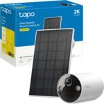 Kit Tapo C410 – Cámara de Vigilancia Solar con Batería Exterior, Detección de Personas AI, 2K 3 MP, Visión Nocturna a Color, Memoria microSD, Batería No Extraíble de 6400mAh, Audio Bidireccional