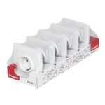 LEGRAND Pack 5 Bases de enchufe 2P+T 16A monobloc para empotrar, Gama Niloé Step, Blanco, 398301