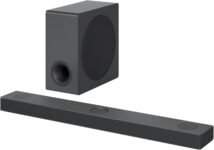 LG S80QY Barra de Sonido Inteligente, 480W, 3.1.3 Canales con Triple Altavoz Atmos Vertical, Compatible con Altavoces Traseros SPQ8-S, Sonido Envolvente Dolby Atmos, DST:X e IMAX, Negro