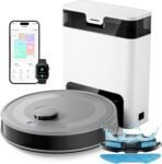 Lefant M2 Pro Robot Aspirador y Fregona con Autovaciante, 6000Pa, Autovaciante 90 Días, 140min, Mapeo Multinivel, Navegación dToF, Obstáculos 190° PSD, 5G WiFi/App/Alexa, Gris