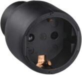 Legrand 050179 Base de enchufe móvil, 3680 W, 230 V, negro