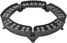 Luz LED circular para árbol de 24V CC para exteriores, bombilla de luz cálida expandible para palmeras y jardines, iluminación LED de pilar romano (5 JUEGOS)