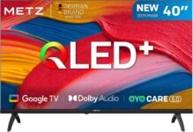 METZ TV Smart TV de 40 Pulgadas, 40MQF7000Z, QLED, Smart TV de 40 Pulgadas, HDR10, Dolby Audio, Bluetooth 5.1, Negro (DVB-T/T2/S/S2/C ATV, Ci+) 2025