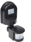 Maclean Energy MCE25 Detector de movimiento PIR de luz de seguridad interruptor automático Sensor de seguridad de largo alcance montado en la pared