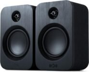 Marley House of Get Together Duo Altavoces de Estantería – Altavoces Activos Bluetooth con Entrada AUX, Compatible con Tocadiscos y Vinilo, Alta Definición, Diseño Sostenible, Negro