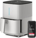 MasterPRO BY CARLO CRACCO – Freidora de aire 1500W 5L – 12 Programas – Control táctil LED – Control App – Recubrimiento Antiadherente – Blanco