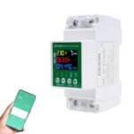 Medidor de Consumo Eléctrico Monofásico WiFi, Medidor Eléctrico Digital 230V AC 63A Medidor de Energía con Control Remoto Tuya APP y Protección contra Sobretensión/Subtensión/Sobrecorriente