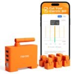 Meross EM06P Medidor Inteligente Trifásico, Medidor de Energía Wi-Fi 6 Canales para Paneles Solares, Fotovoltaico, Home Assistant, Inyección Cero, Monitoreo en Tiempo Real, Nube Libre