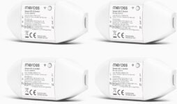 Meross Interruptor Inteligente Universal, Interruptor WiFi DIY 10A, Compatible con Alexa, Google Home y SmartThings, Interruptor WiFi con Control por Voz, Control Remoto, 4 Piezas