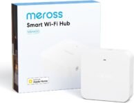 Meross Smart Hub MSH400 con Alarma 110dB, Soporta Temporizador de Riego, Detector de Humo, Sensores (Puerta/Ventana, Fugas de Agua, Temperatura/Humedad) – Compatible con Apple HomeKit, Alexa y Google Home