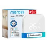Meross Termostato de Calefacción WiFi para Calderas, Termostato WiFi para Calefacción de Agua por Suelo Radiante, Termostato de Pared Inteligente Compatible con Alexa, Google Home y SmartThings