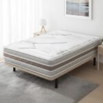 Moisury Colchón Viscoelástico 135 x 190 cm Efecto Nube – Viscoelástica Carbono 6 cm – Colchón de Alta Firmeza y Súper Adaptable – Óptimo para Dolores de Espalda