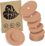 MySweetStitch – 10 x FreeStyle Libre Patch 1 & 2 Round con orificio de ventilación, Overpatch Ø 65 mm, protector de sensor, parches de sensor, impermeable, transpirable, Beige