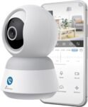 NIVIAN Cámara de Vigilancia Interior Domo 360°, WiFi 4MP Super HD, Detección Humana AI, Seguimiento Automático, Audio Bidireccional, Compatible con Alexa y Google Home