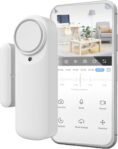 Nivian Alarma de Puerta Inteligente WiFi, Sensor de Puerta Magnético, Inalámbrico con Aplicación Móvil, Notificaciones en Tiempo Real, Botón Manual, Sirena 100dB (Unidad)