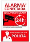 Nueva señal de alarma conectada de PVC expandido de 3 mm, resistente a la intemperie y al fuego (señal A4)