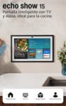 Nuevo Amazon Echo Show 15 | Pantalla inteligente Full HD de 15,6″ con Alexa, Fire TV integrado y control remoto por voz de Alexa