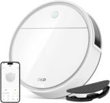 OKP K5 Pro Robot Aspirador y Fregona, 3 en 1, 5000pa, 180min, 190° PSD Evitación Precisa de Obstáculos, Carga Automática, Robot Aspirador con 4 Modos de Limpieza, para Pelo de Mascotas y Suelos Duros