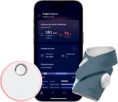 Owlet® Dream Sock Bedtime Blue – Monitor inteligente para bebés Seguimiento de lectura de salud en vivo