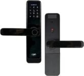PNI PNI-PTY6526 Cerradura SafeHome PTY6526, Huella Digital, Código, Etiqueta, Aplicación Tuya Smart, 100 Usuarios, Negro, 250 x 140 x 75 mm