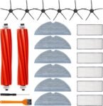 Pack de 22 Accesorios Roborock S7, Piezas de Repuesto para Roborock S7/S7+/T7S Plus, 2 Cepillos Principales, 6 Filtros, 6 Cepillos Laterales, 6 Paños de Microfibra para Aspiradoras Roborock