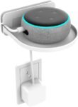 Para Google Nest WiFi/TP-Link ON HUB Accesorios de soporte de montaje en pared con gestión de cables integrada, no se requieren tornillos, estante para accesorios de altavoces (blanco ZH01)