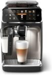 Philips Cafetera Superautomática Serie 5400 – Sistema de Leche LatteGo, 12 Variedades de Café, Pantalla Intuitiva, 4 Perfiles de Usuario, Cromo (EP5447/90)