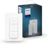 Philips Hue Dimmer Switch Wireless Smart Switch V2 (sin instalación, exclusivo para luces Philips Hue) para iluminación interior, sala de estar, dormitorio