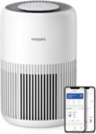 Philips Purificador de aire Serie 900, HEPA NanoProtect + Filtro de carbón activo, CADR 250m³/h para alérgicos de 65m², Silencioso, inteligente y energéticamente eficiente, Blanco ártico (AC0950/10)