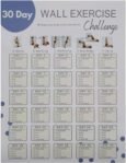 Planificador de entrenamiento de pared de 30 días, rastreador de fitness para entrenamiento en casa, diagrama de entrenamiento motivacional, calendario de rutina de fitness, planificador de pared