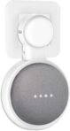 PlusAcc Soporte de pared compatible con Nest Mini/Google Home Mini, sin cables ni tornillos desordenados, enchufe para colgar que ahorra espacio en la cocina, el baño y el dormitorio (blanco)