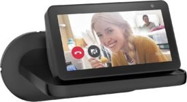 PlusAcc Soporte de pared para Google Nest Hub 2 y Show 5 y Show 11, soporte para otros altavoces pequeños, solución para ahorrar espacio (negro)