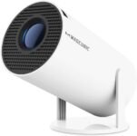 Proyector Portátil con Android 11, Mini Proyector 4K 1080P Full HD Soporte 200ANSI 8000L, Proyector de Video WiFi 5G BT 5.4, Proyector de Cine 180° Se Puede Girar para TV Stick