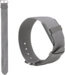 Pulsera de nailon de repuesto para Hume Band, pulsera tejida transpirable con hebilla de metal ajustable para Hume Health Band Tracker Fitness Comfort uso durante todo el día (gris)