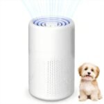 Purificador de Aire con Filtro HEPA Portátil USB, Elimina Olores Pelo de Mascotas y PM2.5, 5W Silencioso, para Hogar Auto Oficina 20m²