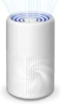 Purificador de aire con filtro HEPA, sistema de 3 etapas (prefiltro + HEPA + carbón activo) elimina alergias, elimina el olor alérgico al polen y la caspa de mascotas, humo, 37 dB