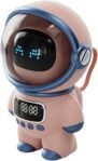 Qcwwy Altavoz inteligente AI, altavoz inteligente con sonido HD de 6 W con reloj y luz nocturna adecuado para la decoración del dormitorio del hogar (2)