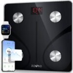 RENPHO Báscula de Baño Digital, Báscula Grasa Corporal y Músculos con App, Báscula Fitness Inteligente, 13 Monitores Composición Corporal Peso IMC Músculo, Elis 1