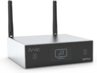 Receptor de Audio WiFi Arylic Bluetooth 5.0, Preamplificador aptX HD con ESS Sabre Dac AKM ADC Multiroom/Multizona, Receptor de Audio WiFi inalámbrico con Airplay, Spotify Radio-Up2stream S50 Pro+