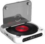 Reproductor de música inalámbrico, reproductor de música con altavoz para el hogar, dispositivo de altavoz recargable para viajes, escuela, trabajo, hogar, salidas y camping