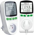 Retoo Medidor de Consumo Eléctrico 3600W, Medidor de Consumo Eléctrico para Enchufe, Medidor de Potencia Enchufe con Pantalla LCD, Medidor de Potencia, Protección contra Sobrecarga