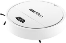 Robot de Limpieza, Robot Aspirador y Trapeador de Pisos, Robot Aspirador, Unidad Todo en Uno que Barre, Aspira y Friega, Adecuado para Alfombras y Pisos de Madera, Blanco