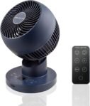 Rowenta Turbo Swift Ventilador de mesa compacto, frío intenso con silencio extremo, oscilación multidireccional, QV2540F0
