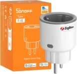 SONOFF S60ZBTPF Zigbee Smart Plug – Control remoto, monitor, encendido, temporizador, protección. Sobrecarga, Repetidor Zigbee, eWeLink