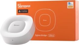 SONOFF Zigbee Matter Bridge, ZigBee 3.0 gateway, ZigBee Bridge Ultra, admite 256 subdispositivos ZigBee, escenas inteligentes, control de voz, compatible con Alexa, Google Home y Apple Home.