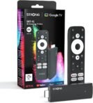 STRONG – Streaming Box Android TV 4K UHD – SRT41 – Google TV HDMI Key – Chromecast Integrado – Compatible con Google Vocal Support – Dolby Atmos – Fácil de Instalar – Formato Stick – Negro